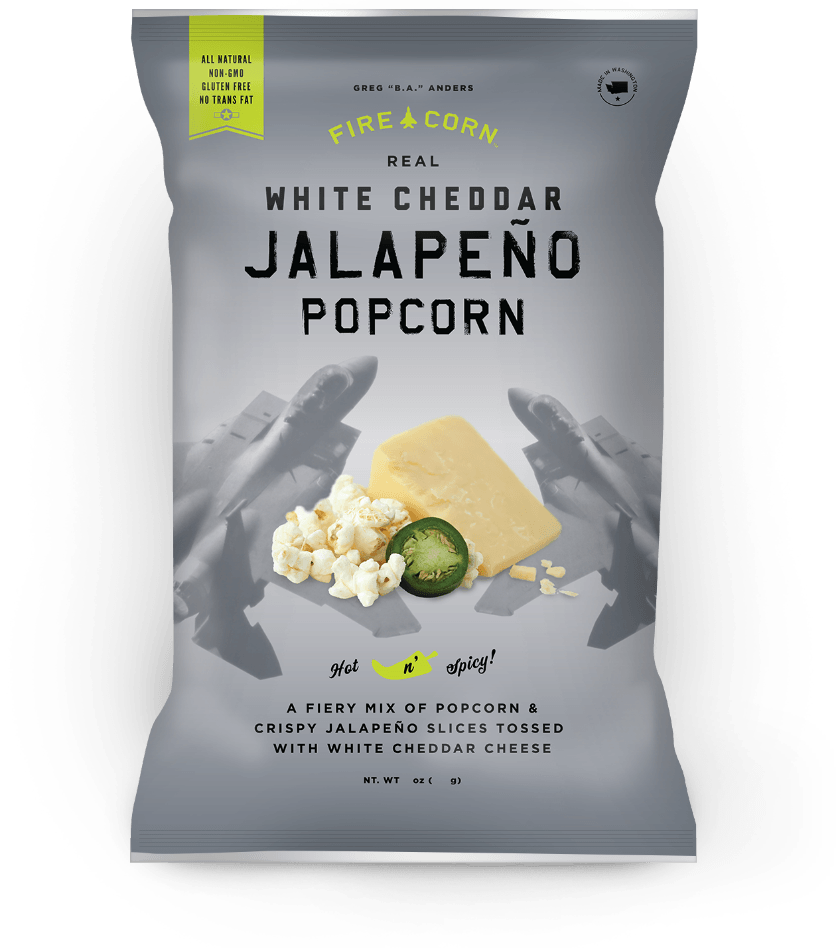 WHITE CHEDDARJALAPEÑO POPCORN – Fire Corn Popcorn